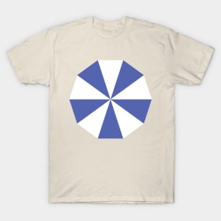 Summer Umbrella Santorini Sandy Beach Greece T-Shirt